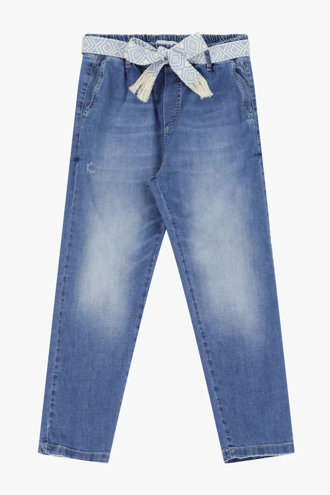 Jean Please avec ceinture Blu Denim