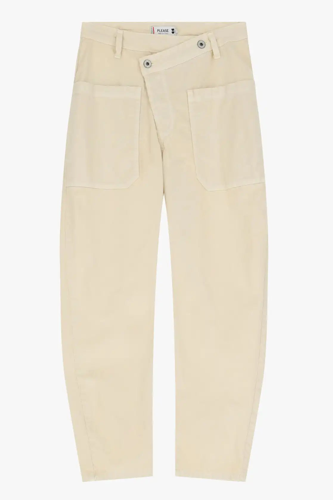 Jean Baggy Please asymétrique Chalk