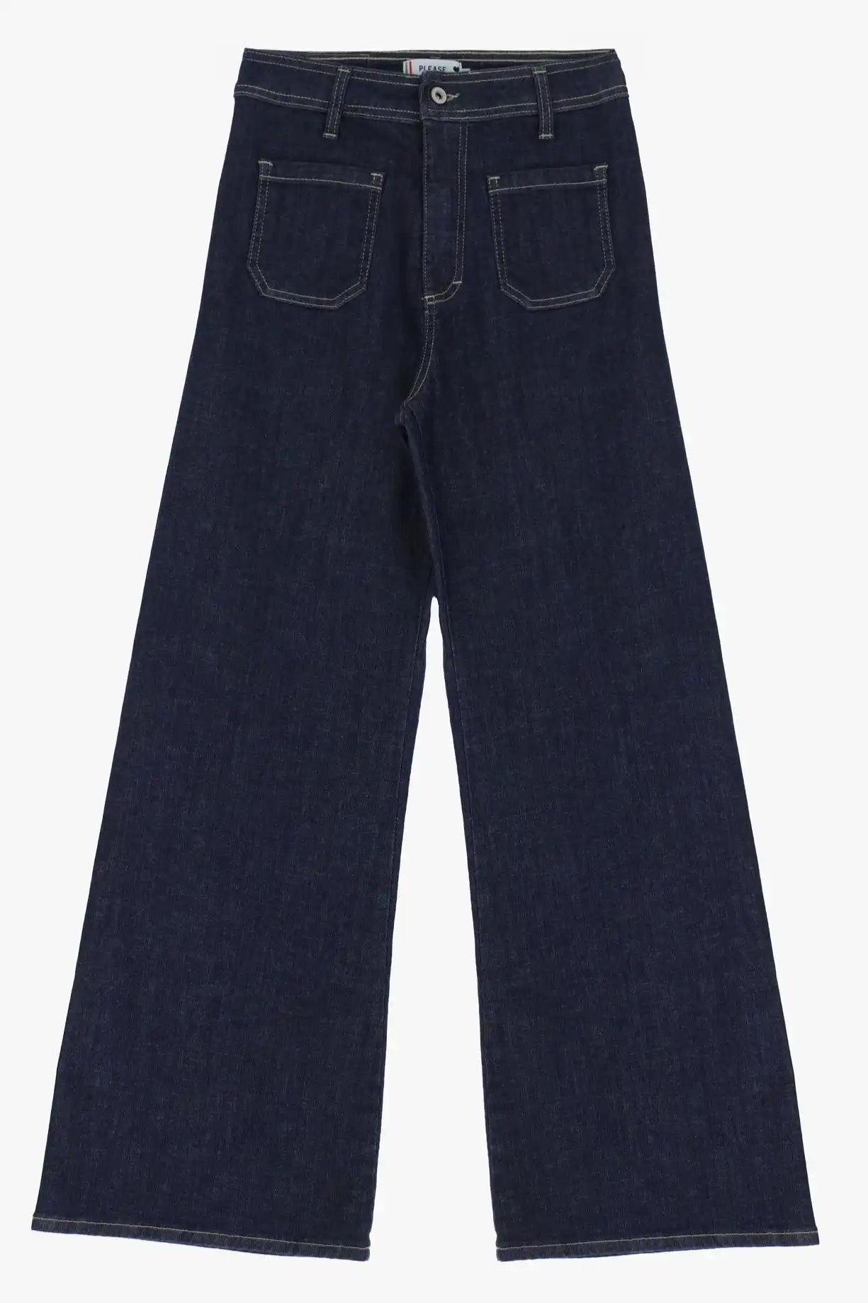 Jean large Please poches avants Blu Denim