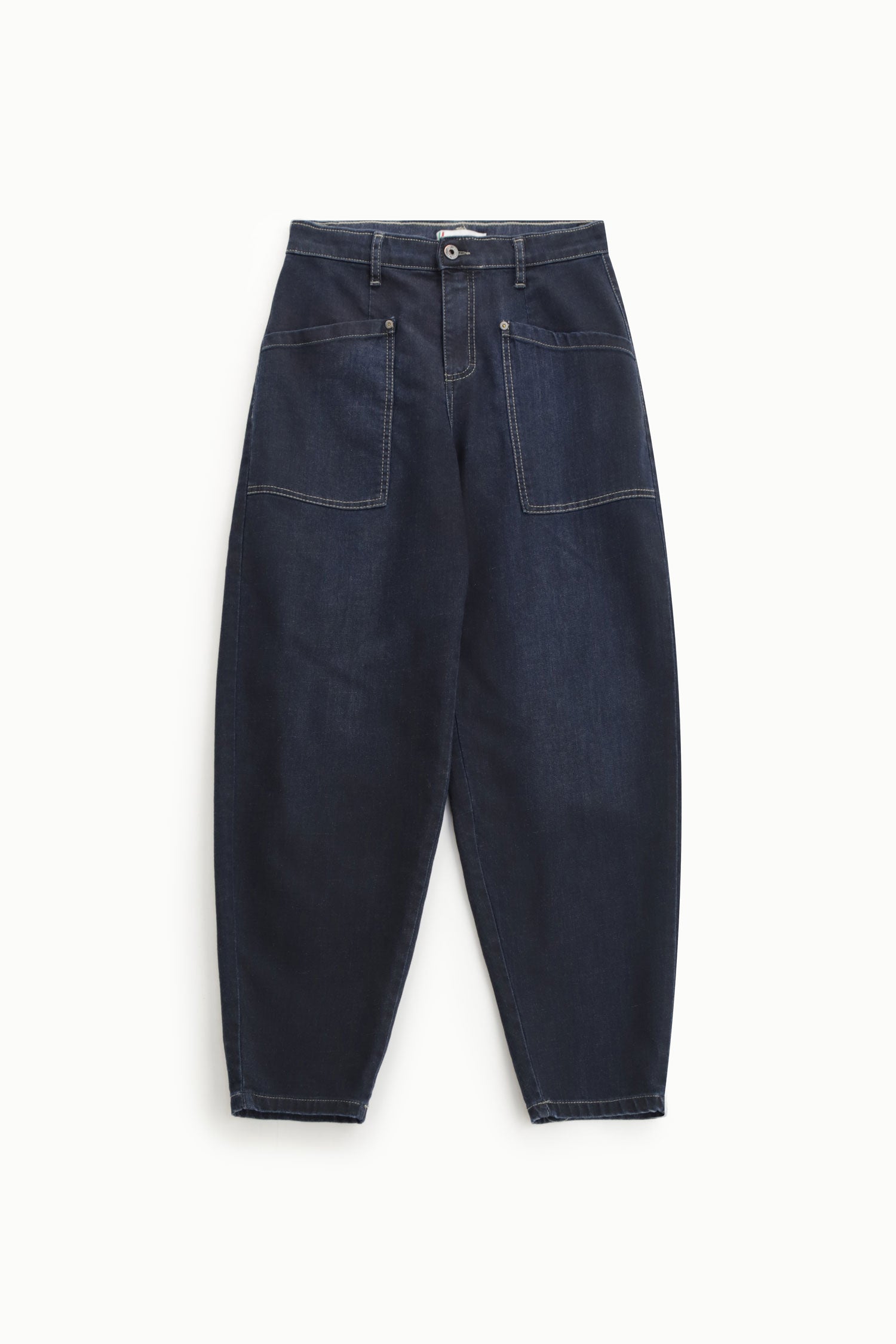 Jean Please carotte taille haute Blu Denim