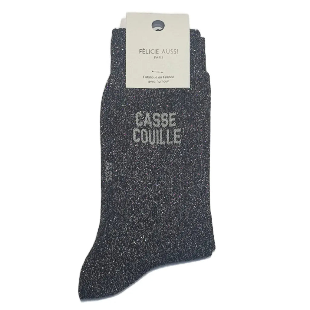 STC Chaussettes Paillettes Courtes Casse Couille - Taille Unique 36-42