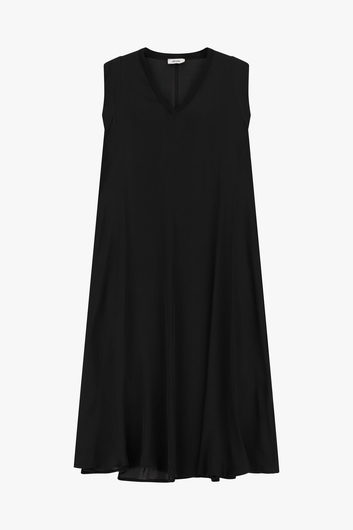 Robe longue Dixie fluide sans manches noire