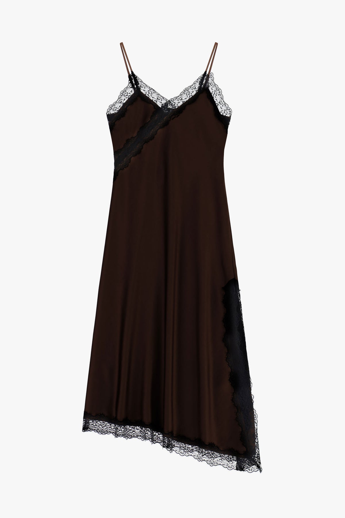 Robe midi Imperial à bretelles et détail dentelle Moro