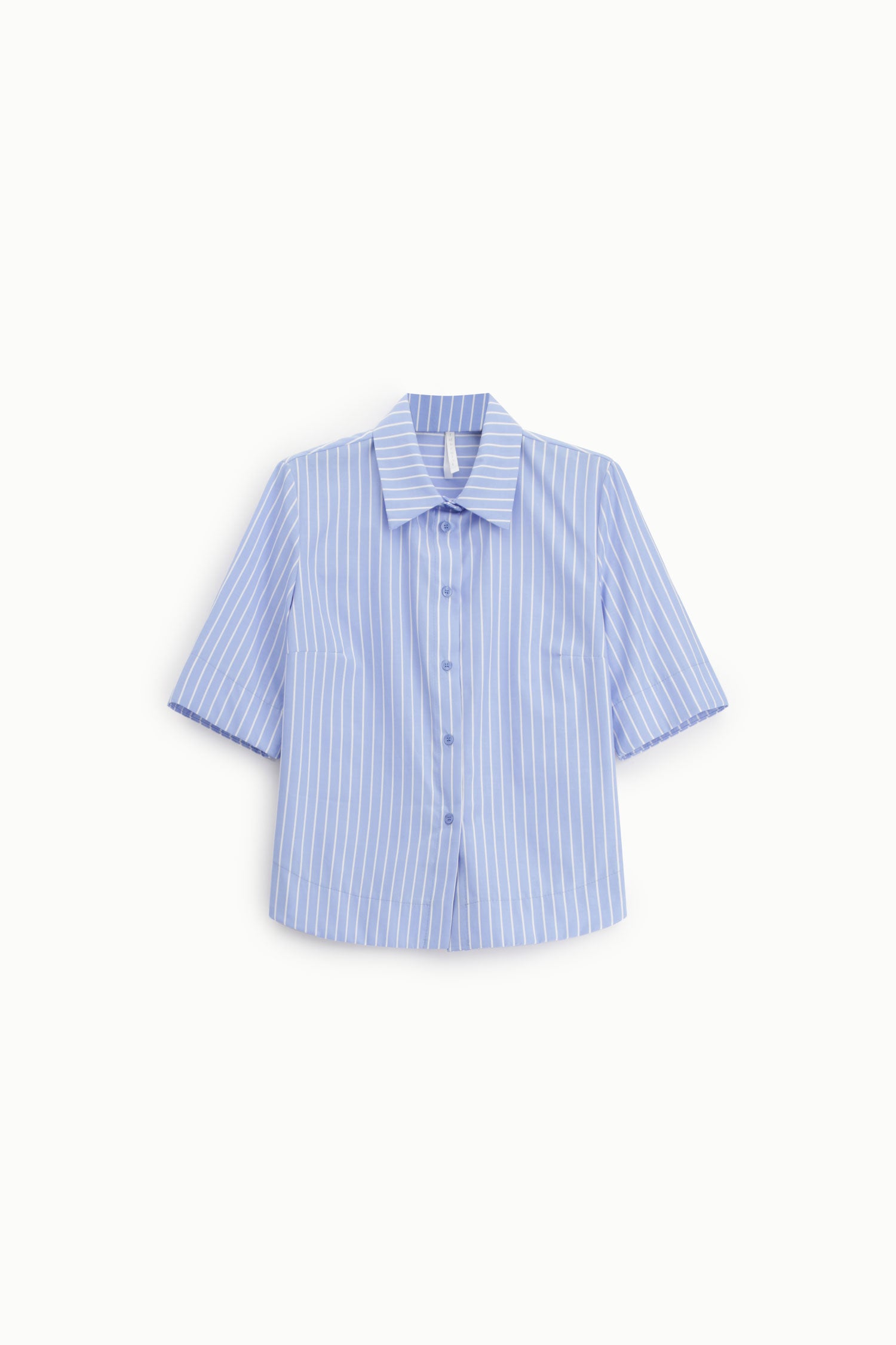 Chemise rayée manches courtes Imperial Bleu clair