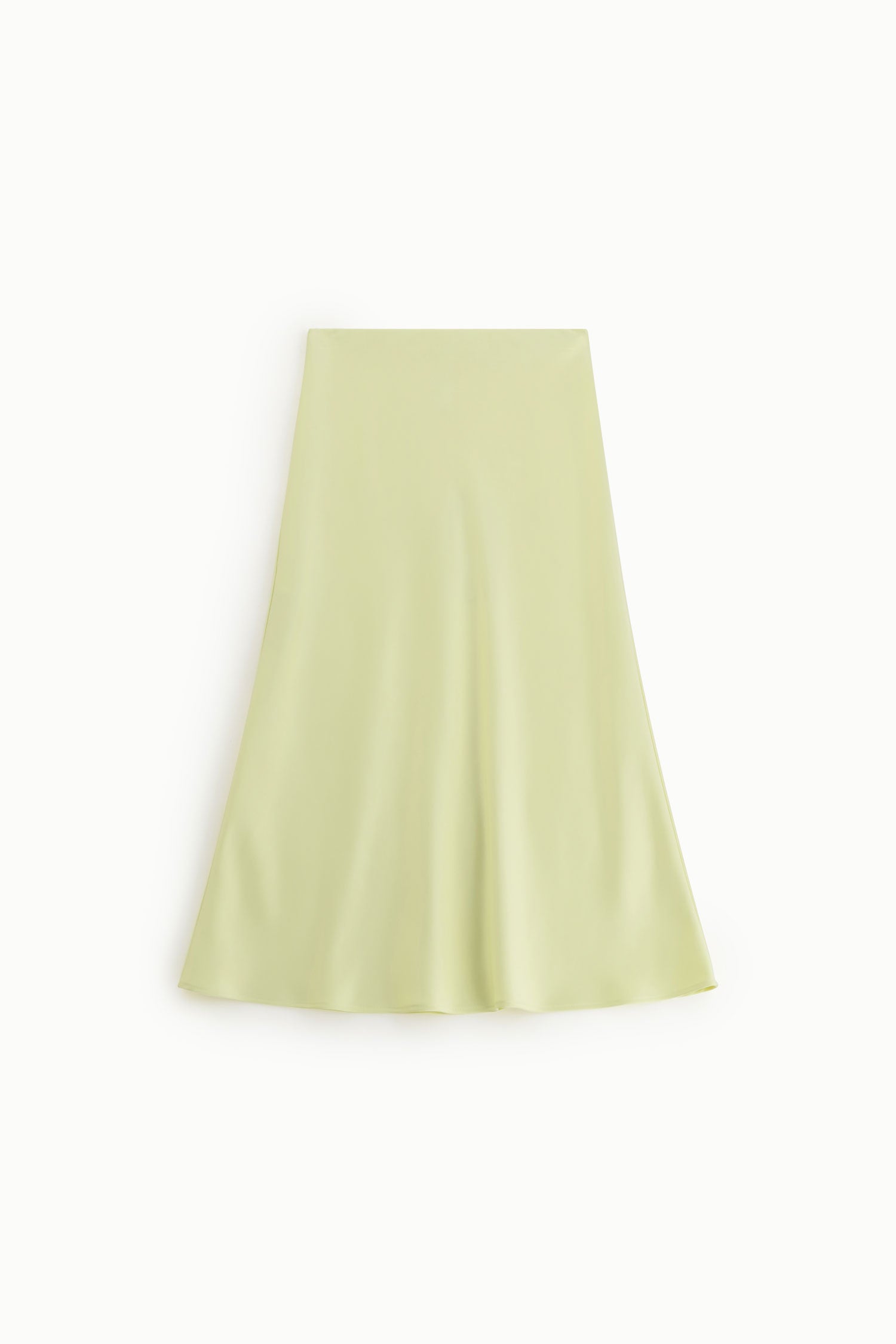 Jupe longue Imperial fluide jaune canari taille haute