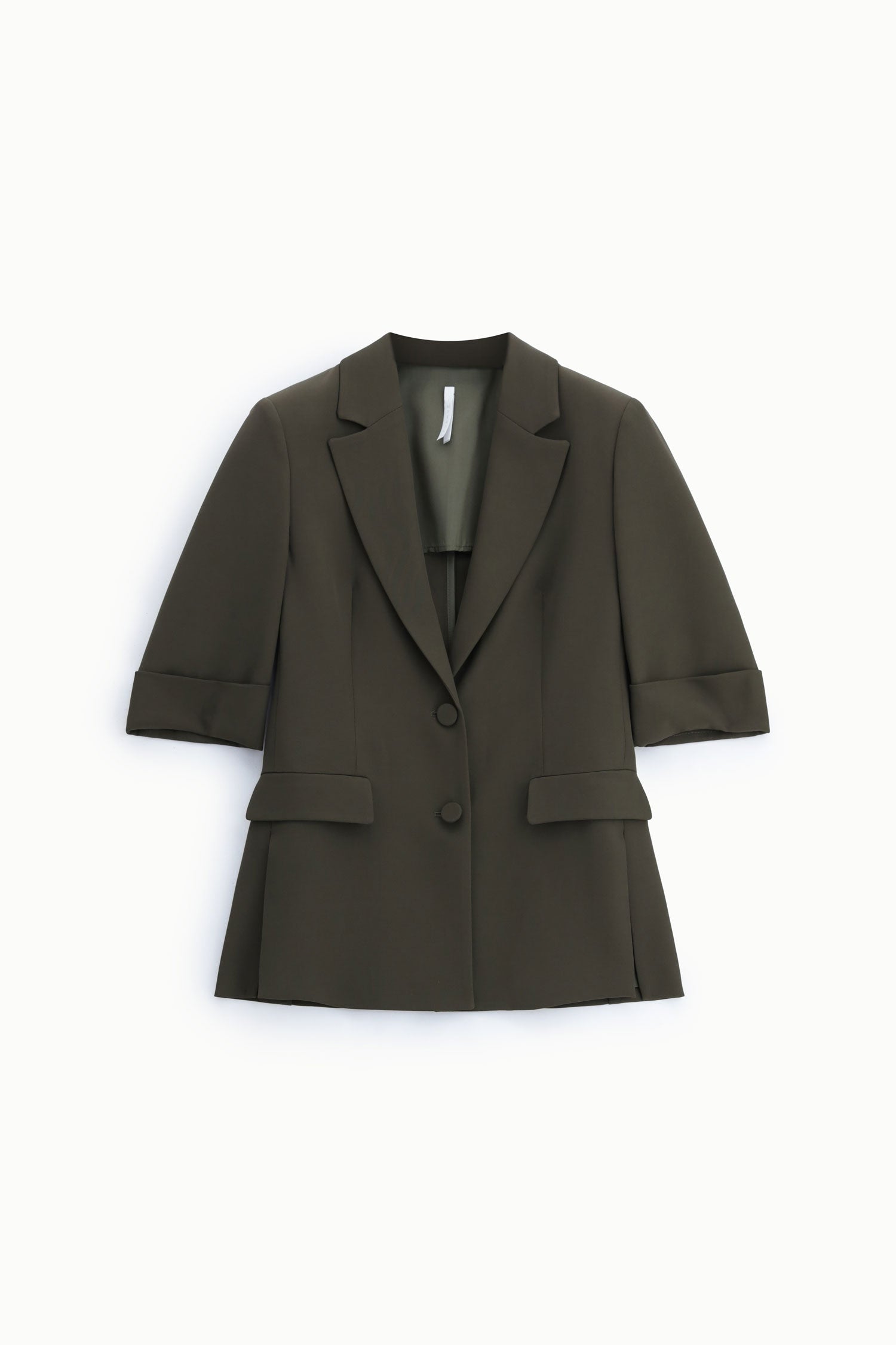 Blazer Imperial long kaki à manches courtes