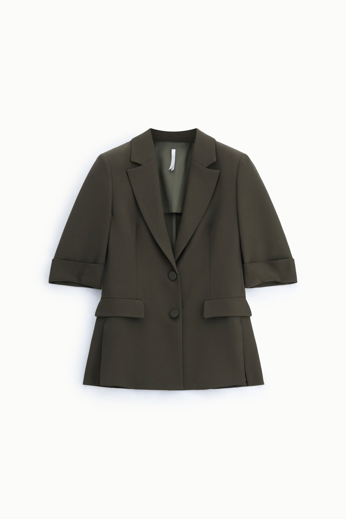 Blazer Imperial long kaki à manches courtes