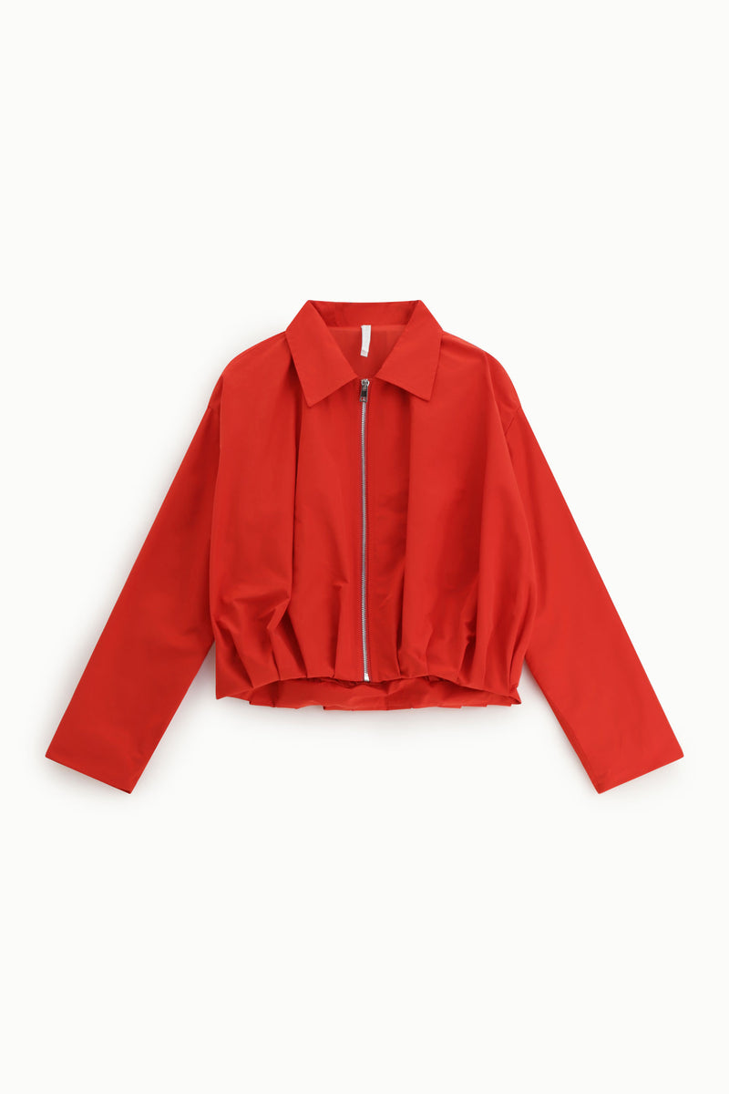 Veste courte zippée Imperial Rouge
