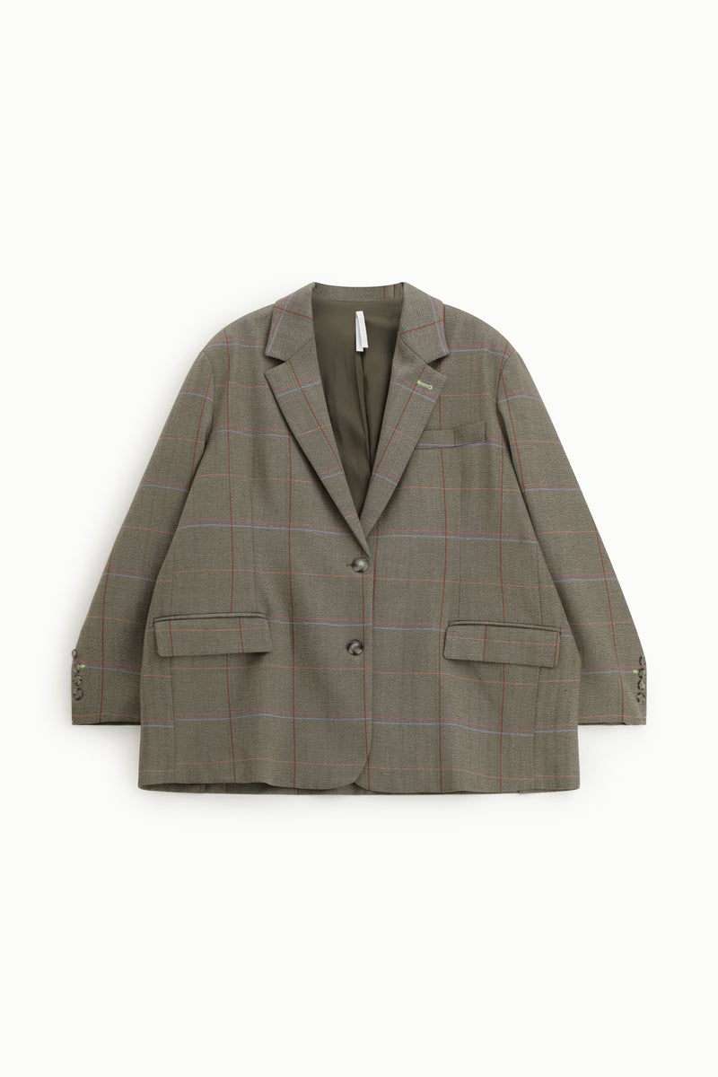 Veste blazer à carreaux Imperial – Coupe oversize