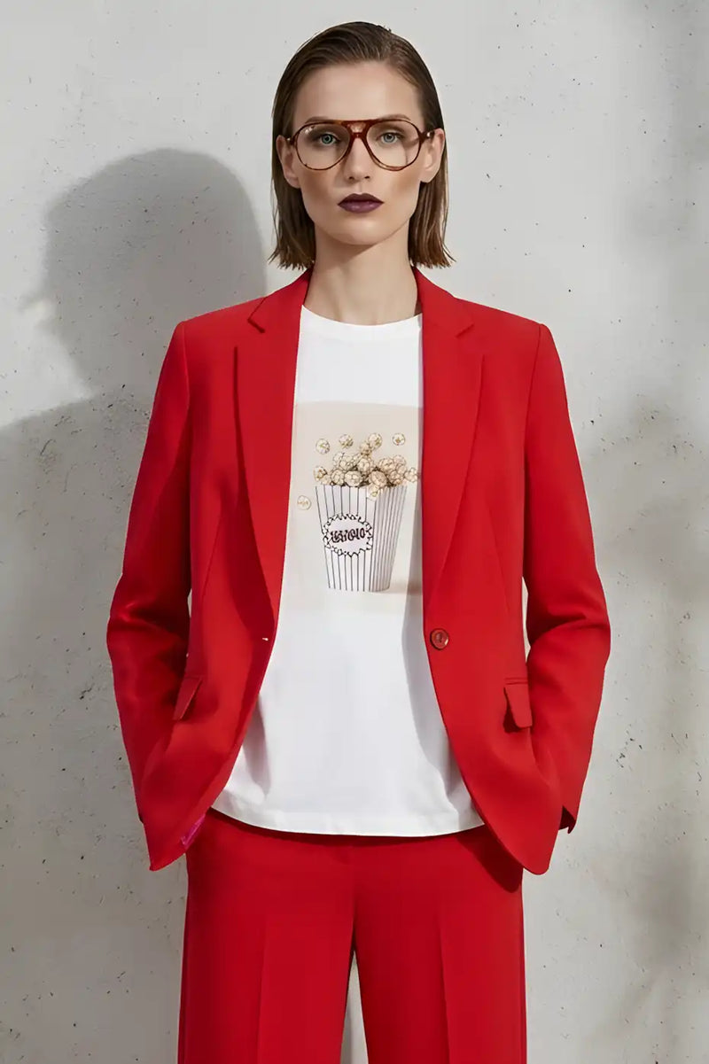 Blazer droit Imperial Rouge vif