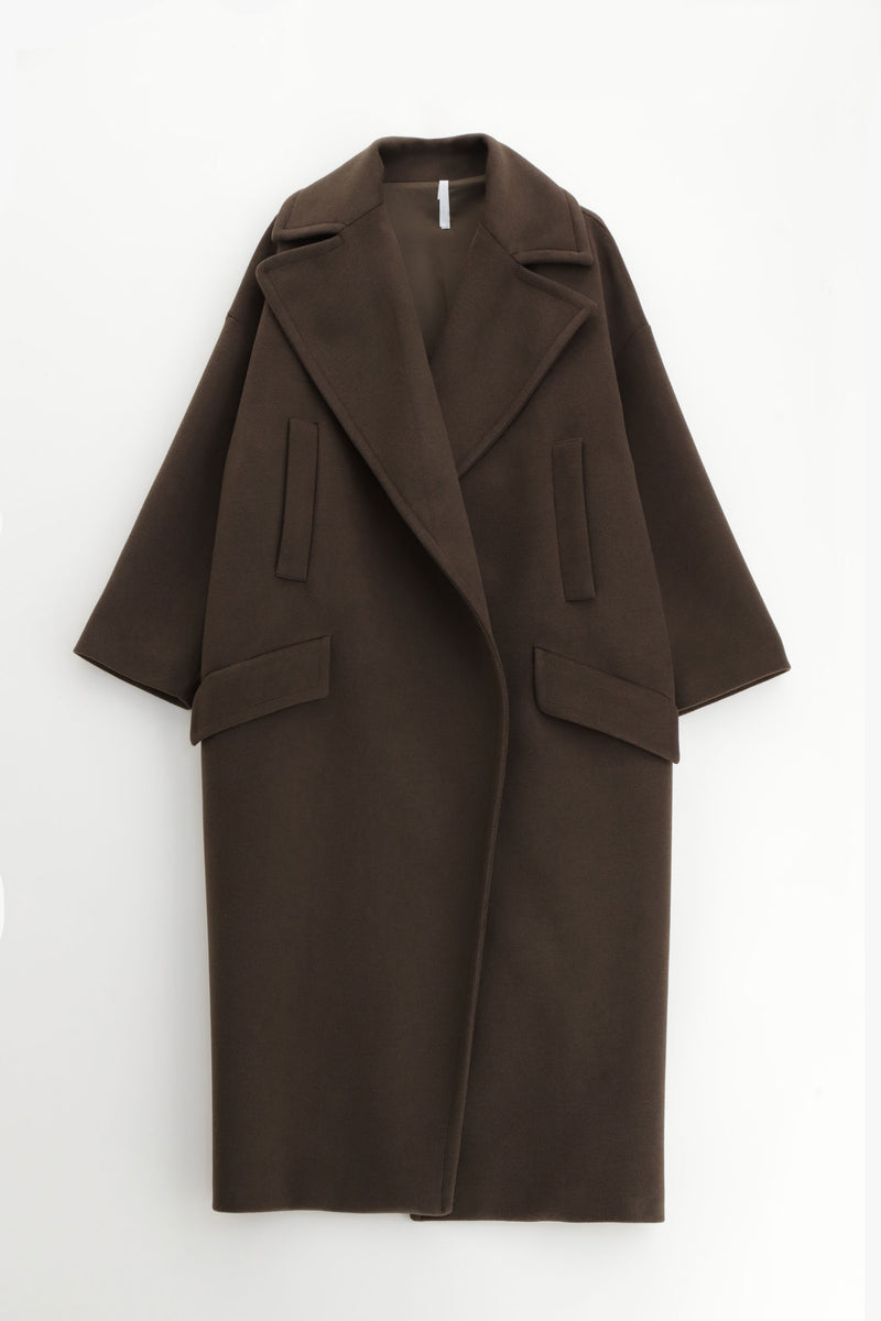 Manteau long marron Imperial