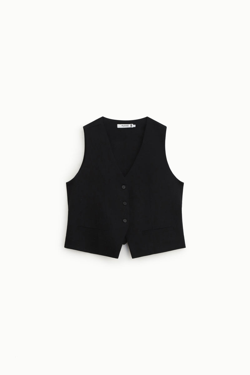 Gilet tailleur Please nero