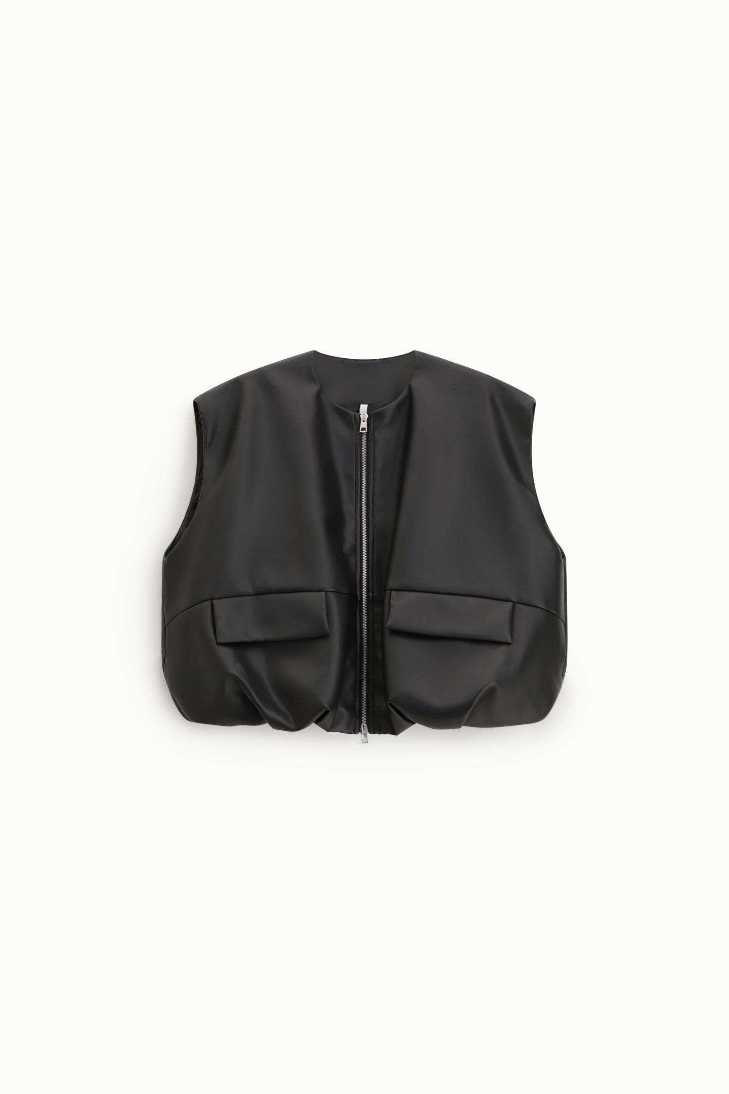 Gilet Imperial en similicuir nero