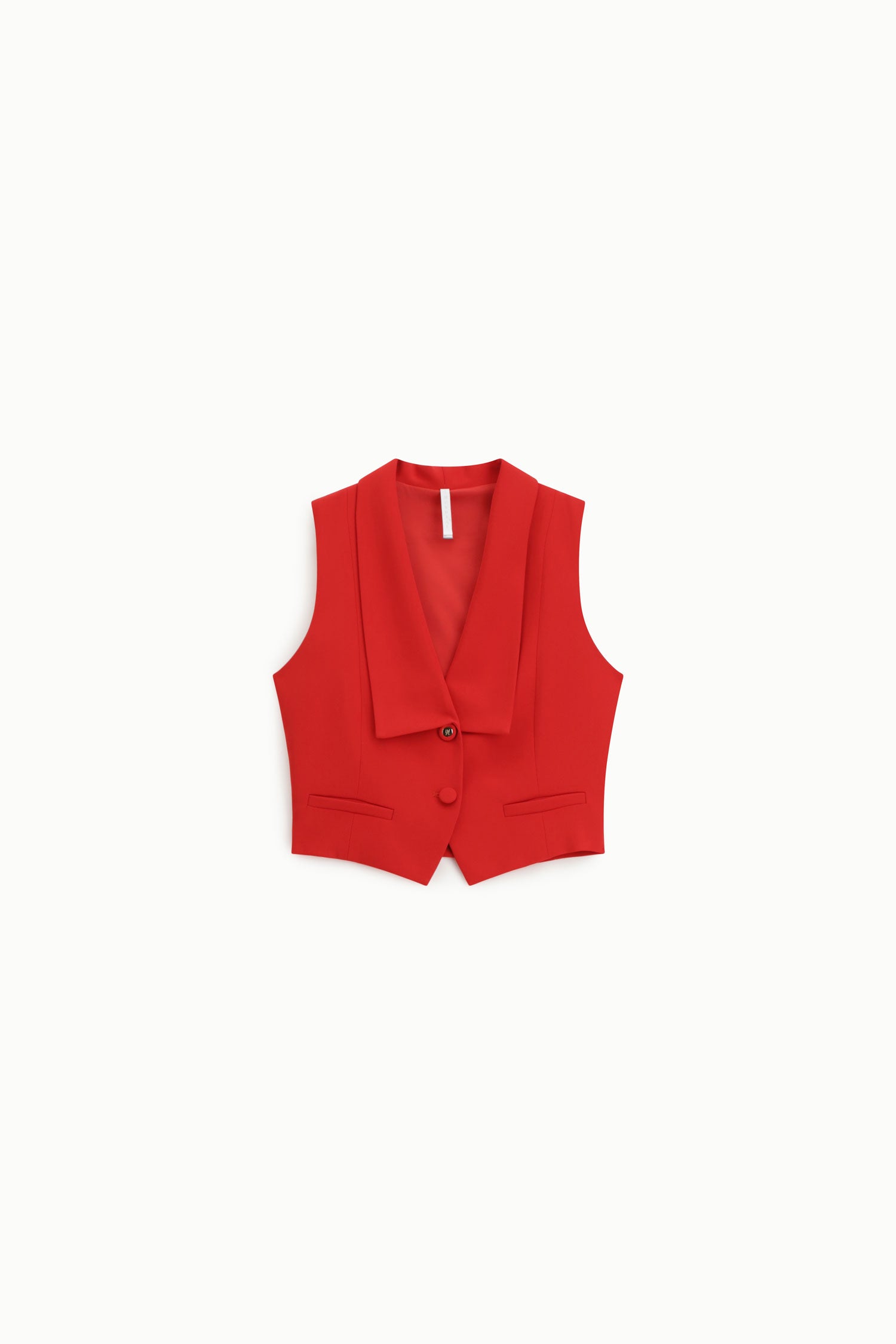 Gilet tailleur sans manches Imperial Rouge vif