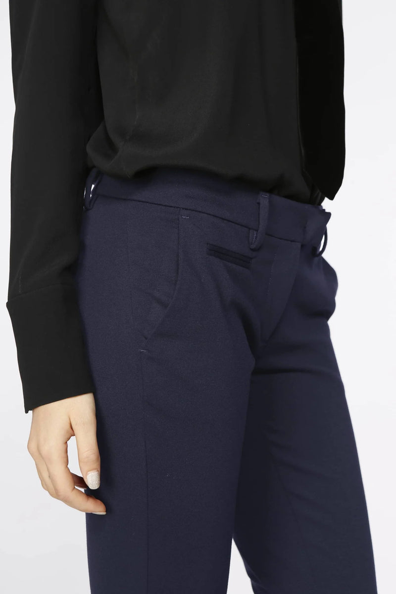 Chino Mason's New York Slim Bleu Foncé