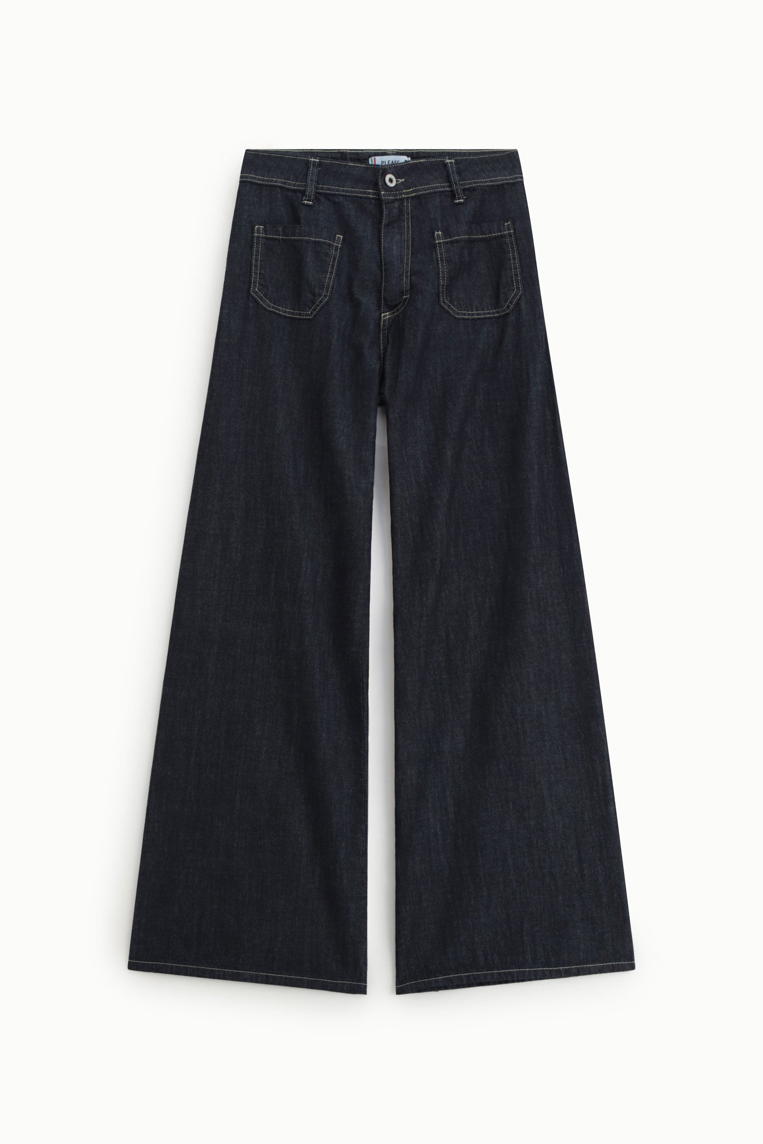 Jean large Please poches avant Denim brut