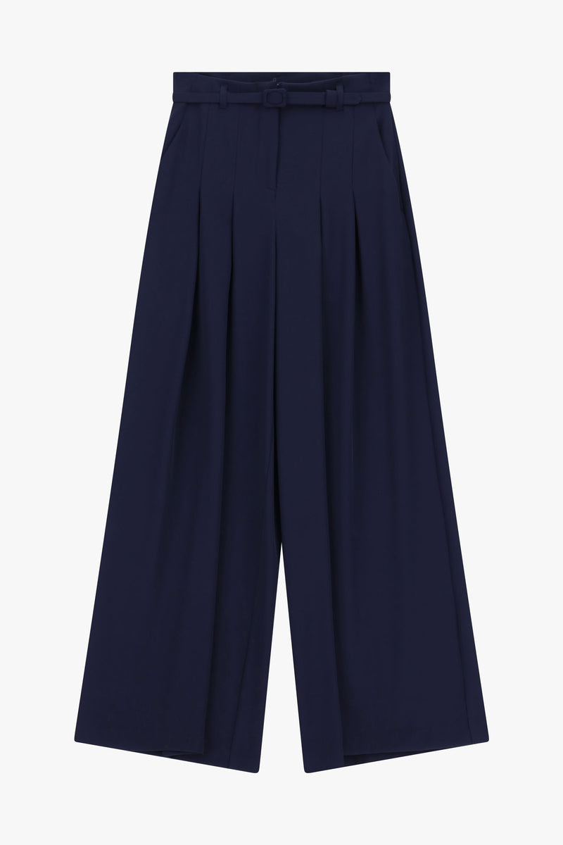 Pantalon Large Imperial Ceinture Blu