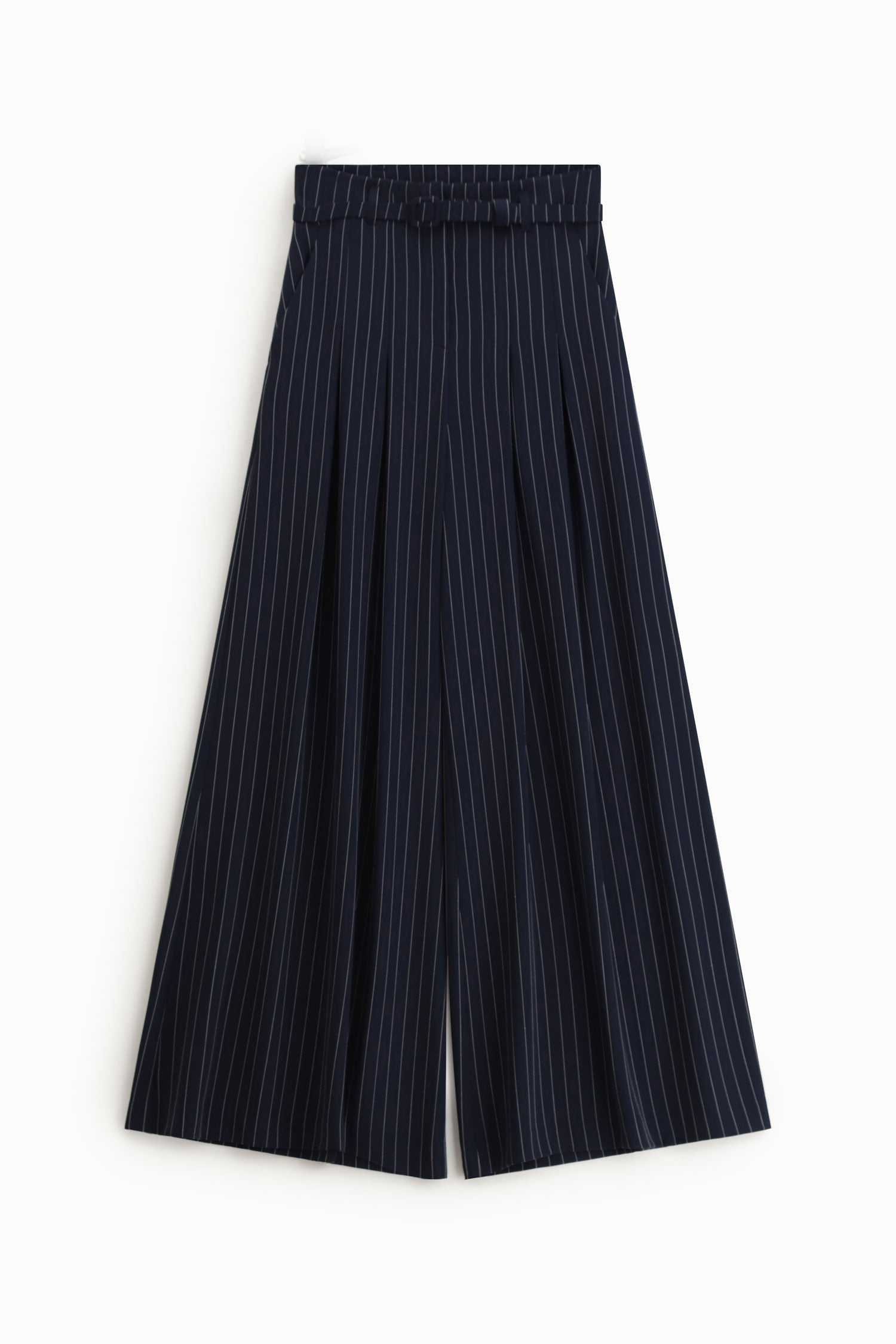 Pantalon large rayé Imperial Bleu marine