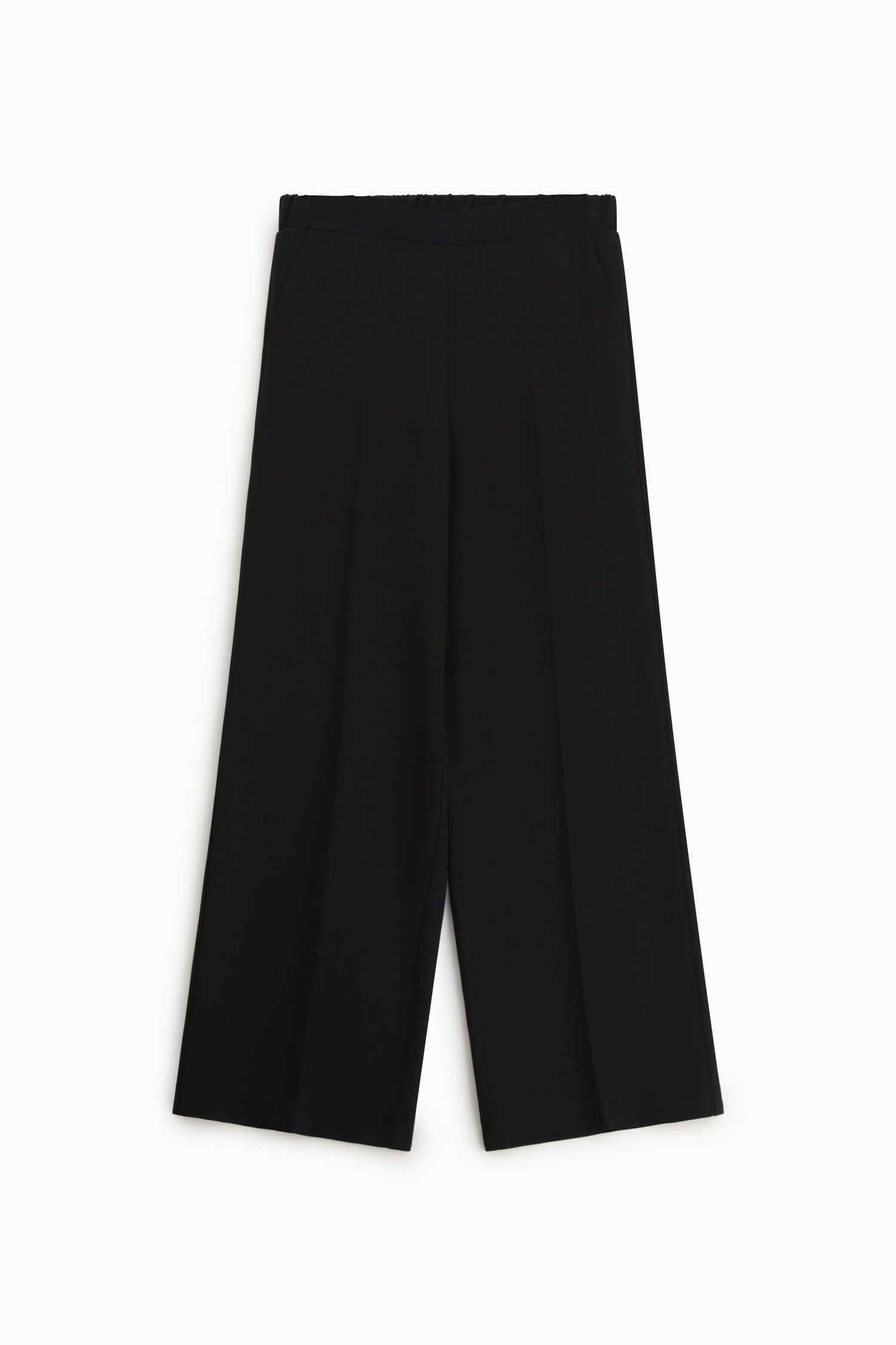 Pantalon Imperial noir taille haute fluide