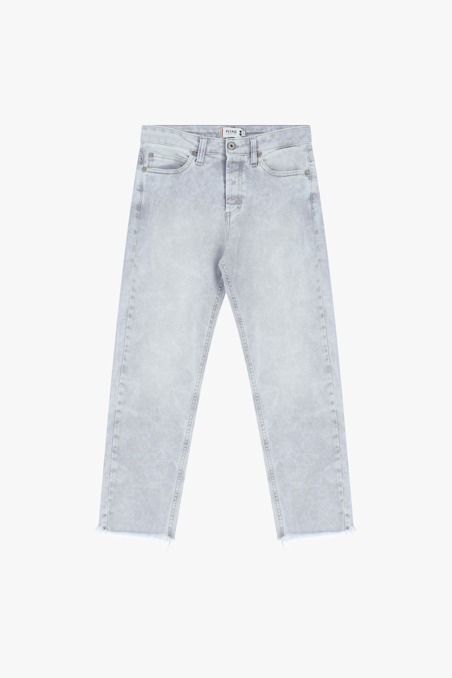Jean droit Please – Denim gris clair