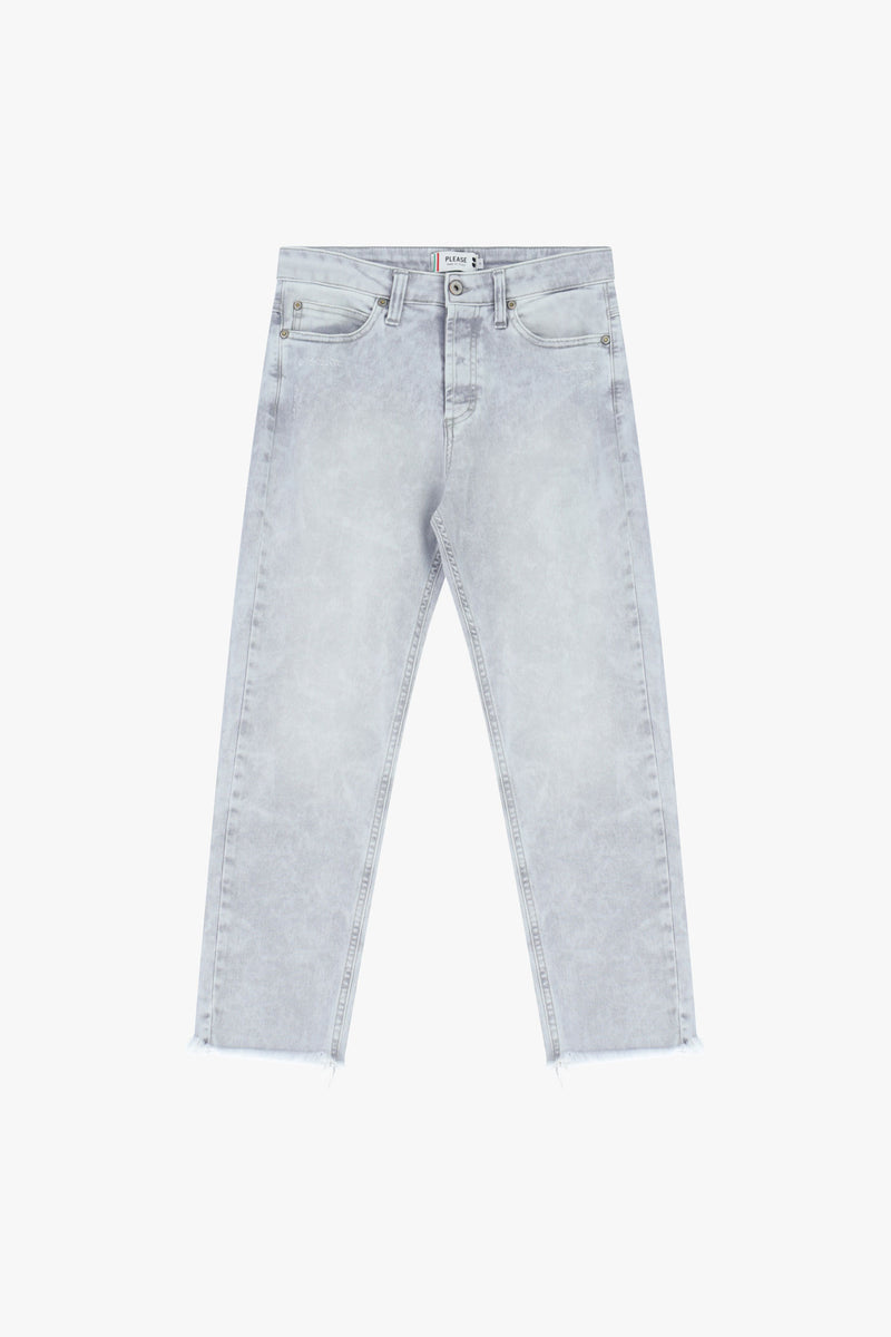 Jean droit Please – Denim gris clair