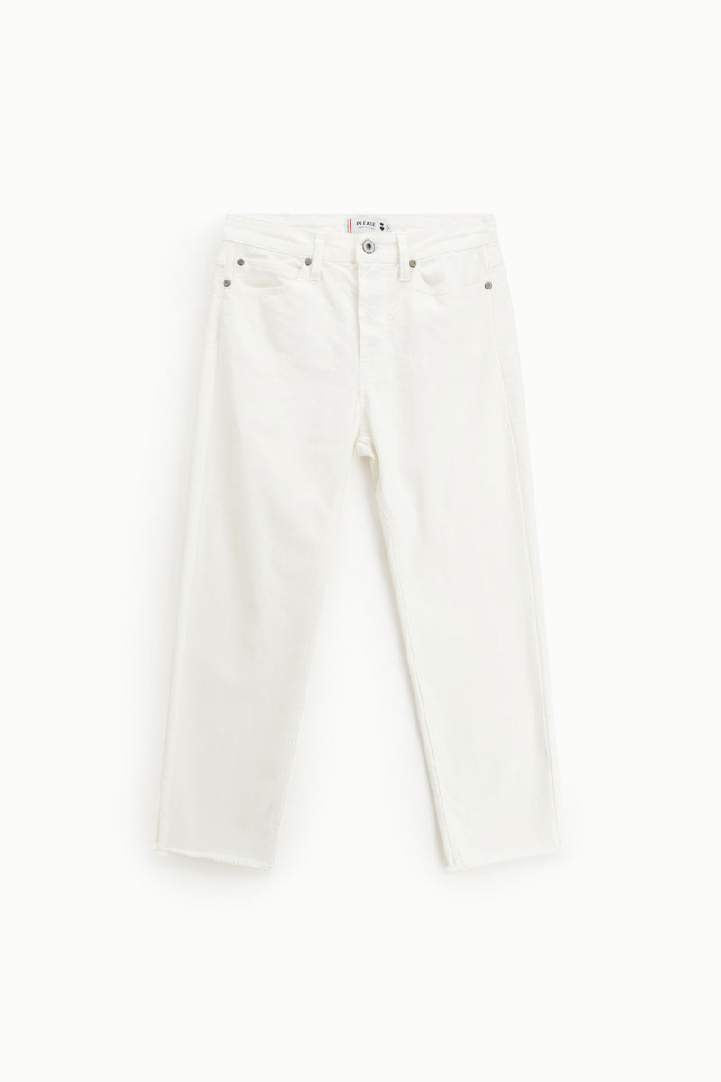 Jean Please effrangé blanc 