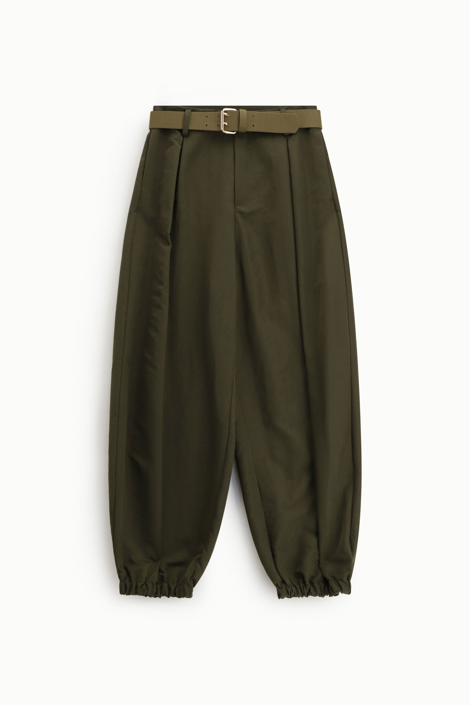 Pantalon cargo Imperial Kaki taille haute ceinturé
