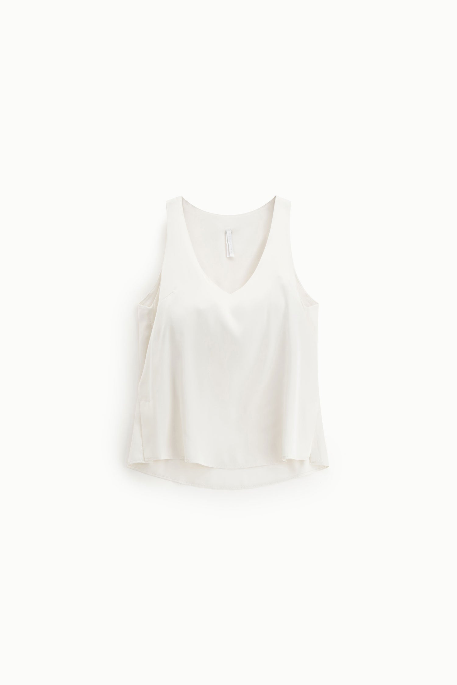 Top Imperial blanc Sans Manches à Col V