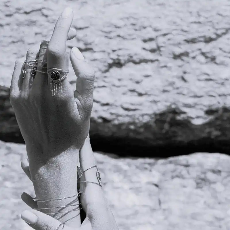 Bague Lsonge Cildor Azurite Or