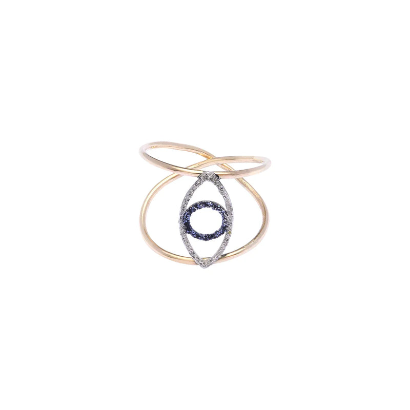 Bague Lsonge Osiris Azurite Or