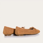 Ballerines Reqins Harmony Cuir Velours Camel