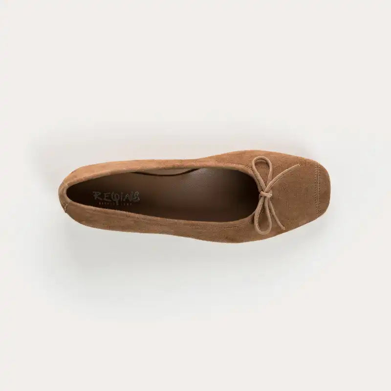 Ballerines Reqins Harmony Cuir Velours Naturel