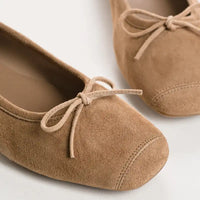 Ballerines Reqins Harmony Cuir Velours Naturel