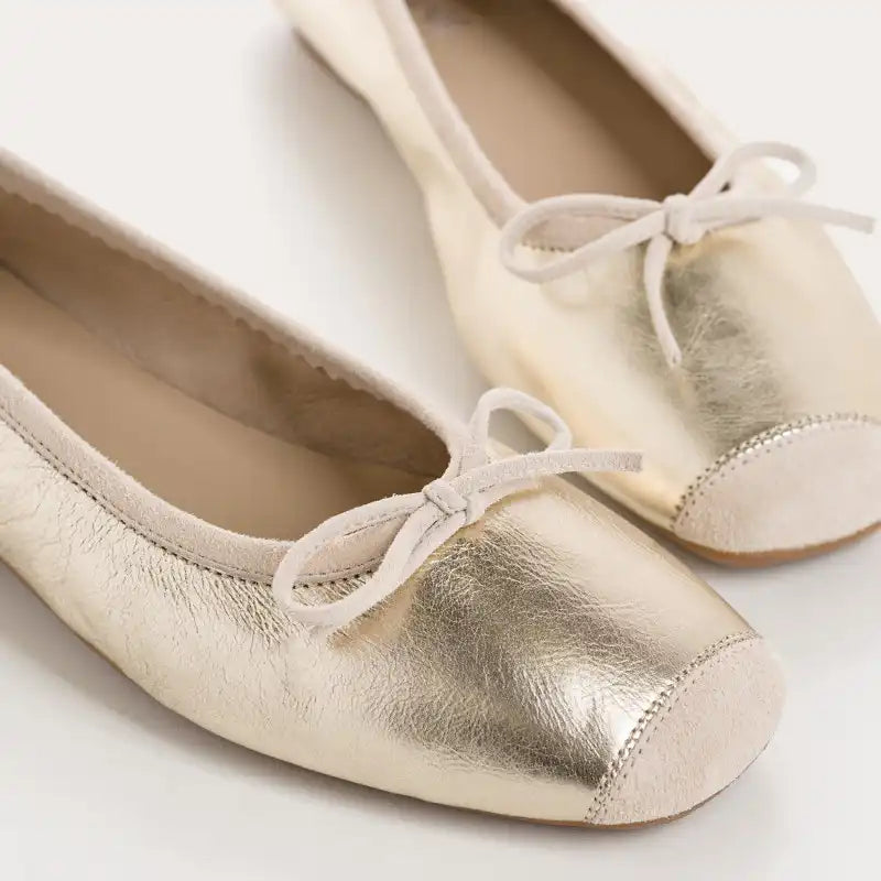 Ballerines Reqins Harmony Eclat Platine