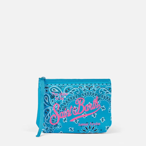 Pochette MC2 Saint Barth Aline Bandanna Turquoise