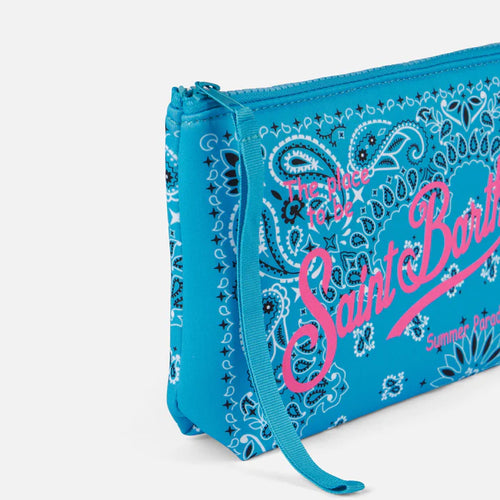 Pochette MC2 Saint Barth Aline Bandanna Turquoise