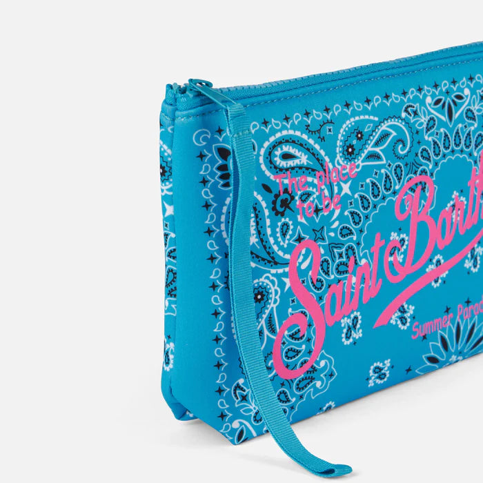 Pochette MC2 Saint Barth Aline Bandanna Turquoise