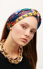 Bandeau Headband Wild Turbania Zoulou Bleu