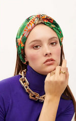Bandeau Headband Wild Turbania Zoulou Vert