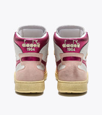 Baskets Diadora Mi Metal Pigskin Used Wn Rose Cornouille Clair
