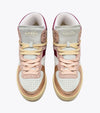 Baskets Diadora Mi Metal Pigskin Used Wn Rose Cornouille Clair