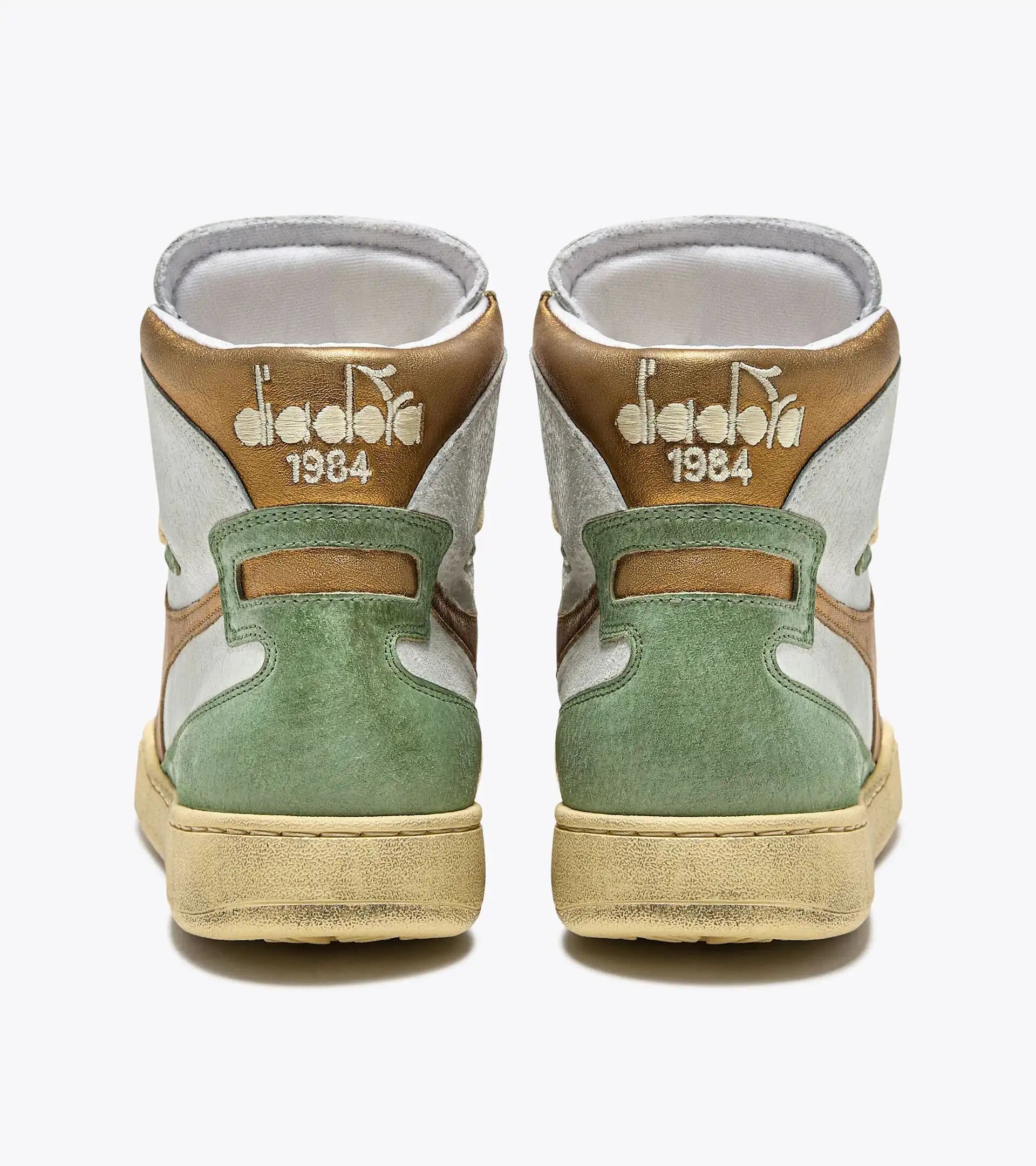 Baskets Diadora Mi Metal Pigskin Used Wn Pied De Vigne