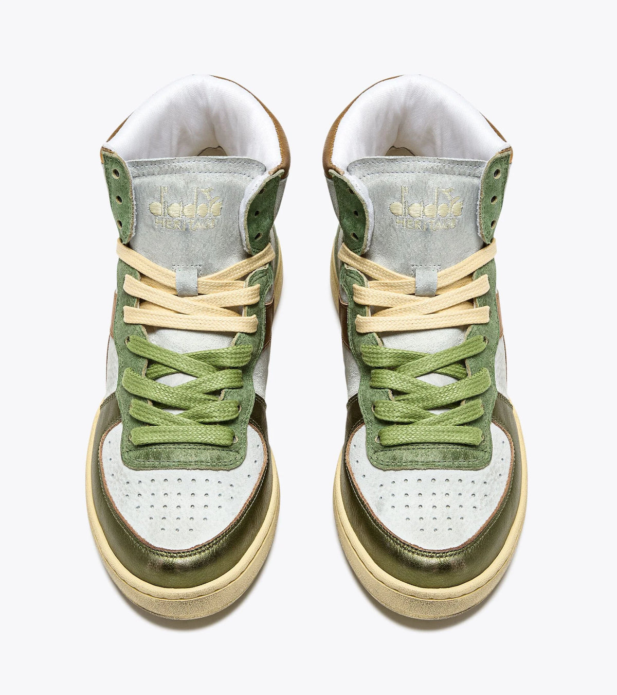 Baskets Diadora Mi Metal Pigskin Used Wn Pied De Vigne