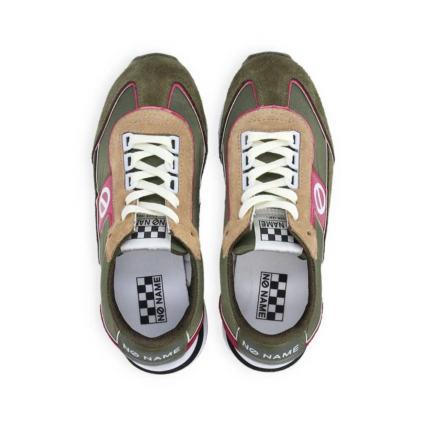 Baskets NO NAME Boom Jogger Suede Wavenylon Olive Kaki Livraison GRATUITE Boutique Access Nykita