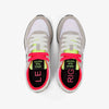 Baskets SUN68 Ally Solid Nylon White/Yellow Fluo