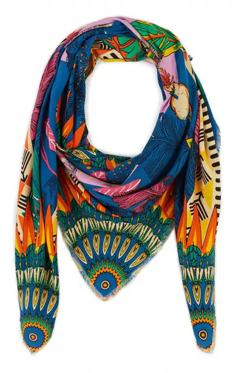 BIG Foulard Wild Zoulou Bleu