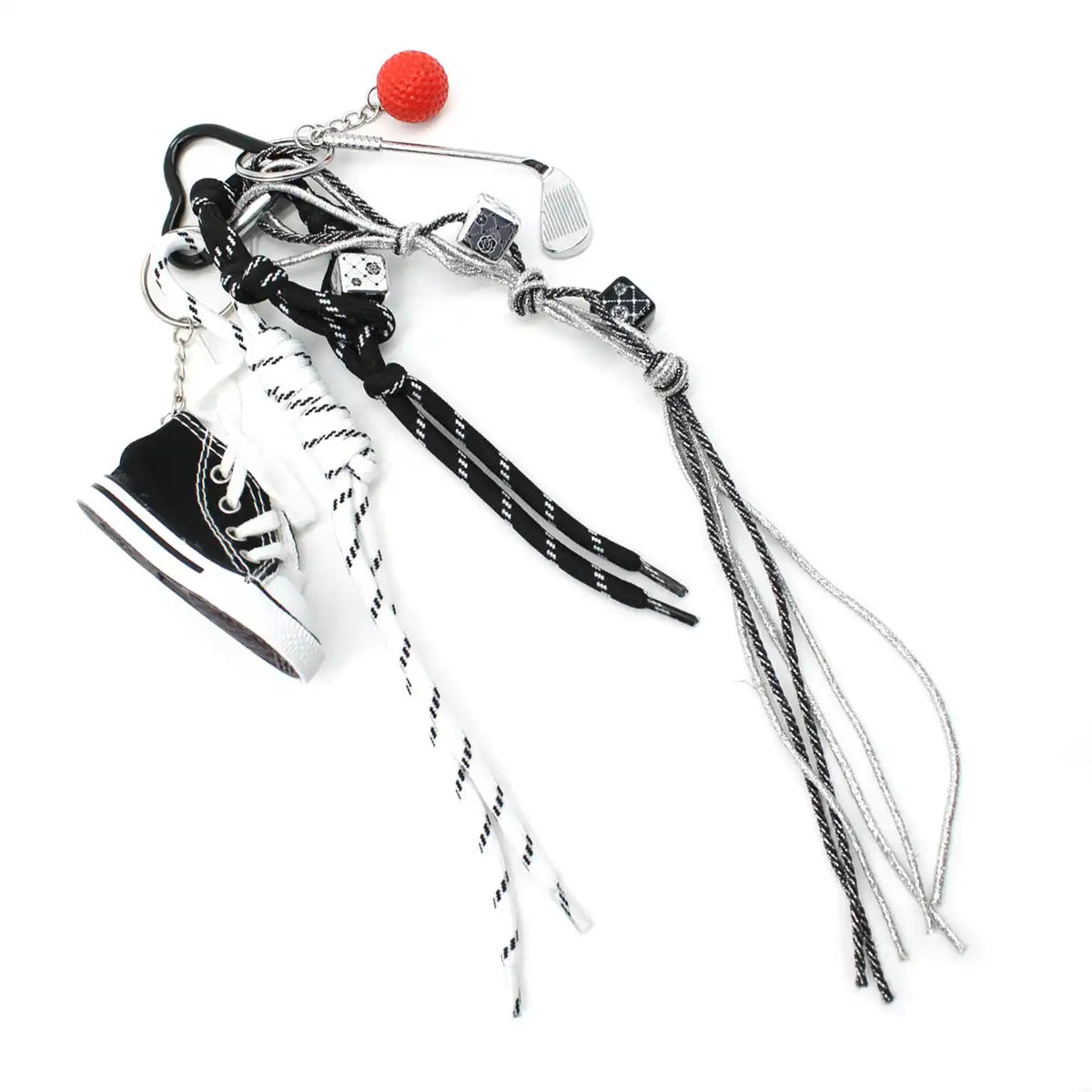 Bijou/Grigri de sac Basket Noir