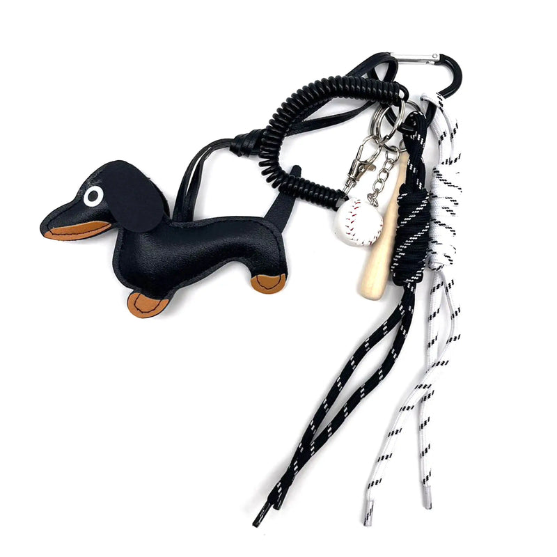 Bijou/Grigri de sac Teckel Noir