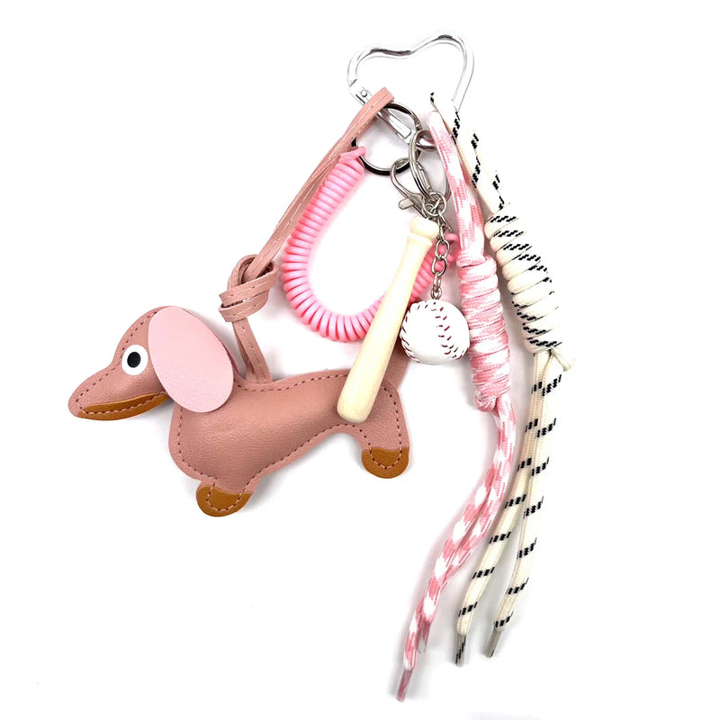 Bijou/Grigri de sac Teckel Rose
