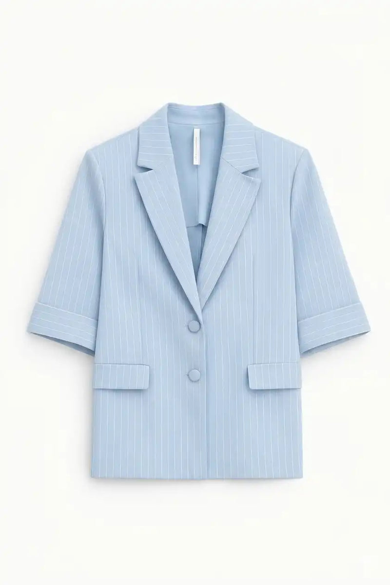 Blazer manches courtes Imperial à rayures Cielo